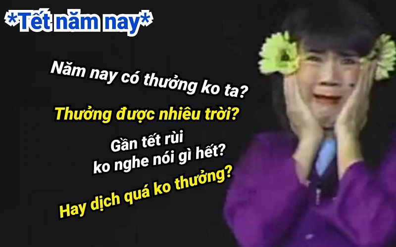 Ảnh meme Tết gia đình câu hỏi